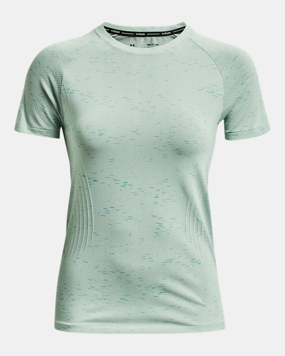 Camiseta de manga corta UA Seamless Run para mujer, Green, pdpMainDesktop image number 4